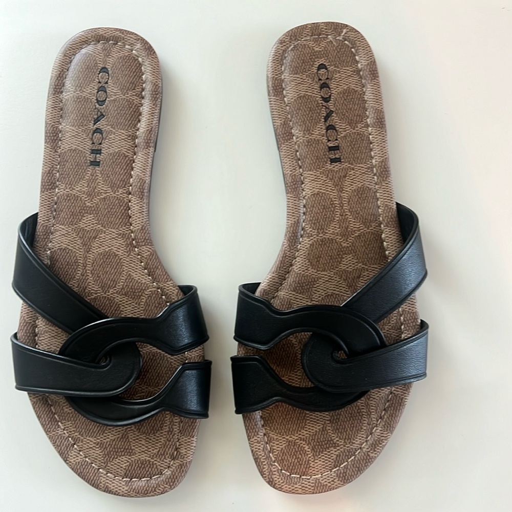 Coach Sandals Black